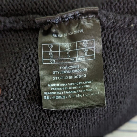 EUC - G by Guess Cold Shoulder Cutout Black Sweater - S - Picture 5 of 7